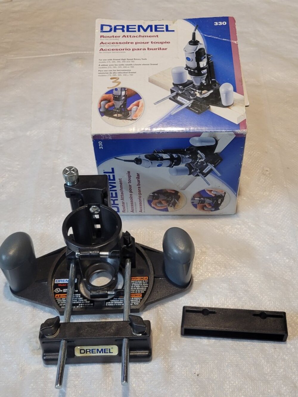 Dremel Router Attachment 330 Rout Edge Trim Circles Hand Rotary Tool System